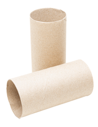 Jouet pour chien en forme d'un rouleau de papier de toilette vide